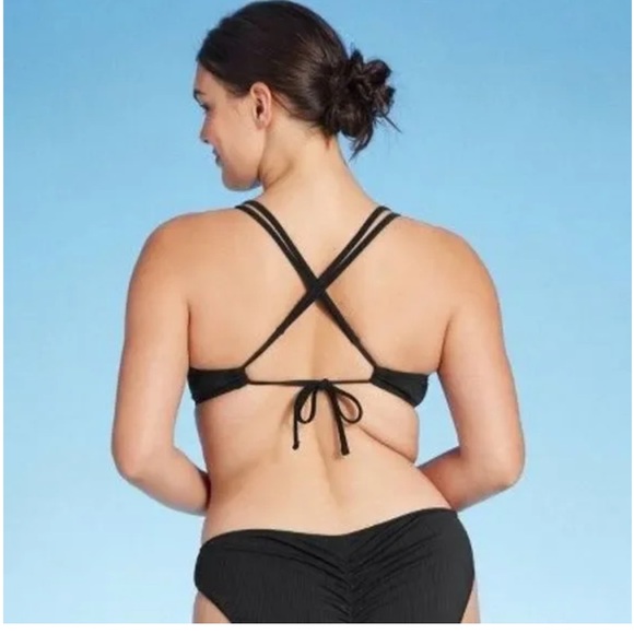 Shade & Shore Women's Push-Up Double Strap Bikini Top - Picture 2 of 3